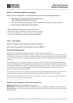 Such tweet sorrow Student worksheets