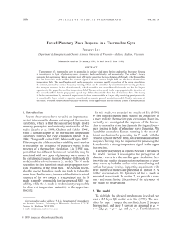 Forced Planetary Wave Response in a Thermocline Gyre