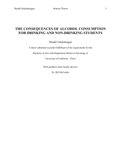 Consequences of Alcohol Consumption for Drinking and Non