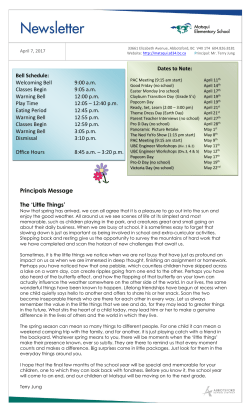 April Newsletter