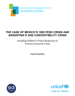 The Case of Mexico`s 1995 Peso Crisis and Argentina`s 2002