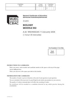 BIOLOGY MODULE BI2