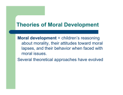 Theories of Moral Development