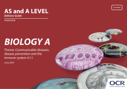 Communicable diseases, disease prevention and the