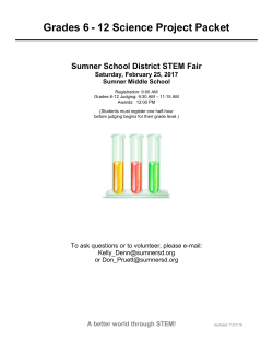 6-12 Science Project Packet
