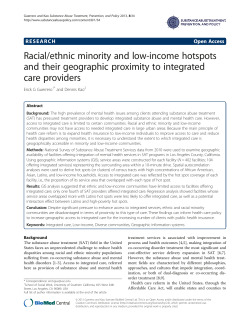 Racial/ethnic minority and low-income hotspots and their