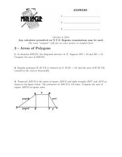 3 - Areas of Polygons