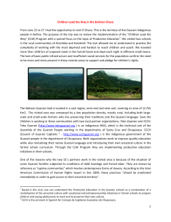 CLW in the Bolivian Chaco