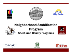 Neighborhood Stabilization Program