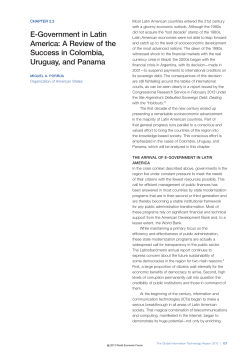 E-Government in Latin America: A Review of the Success in Colombia