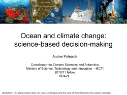 Ocean and climate change