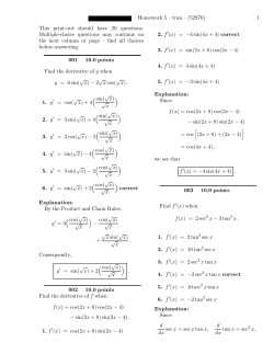 – Homework 5 – tran – (52970) 1 This print