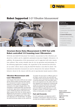 Robot Supported 3-D Vibration Measurement