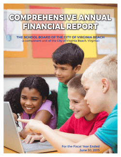 Comprehensive AnnuAl FinAnCiAl report