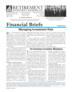 Financial Briefs - Retirement Investment Advisors