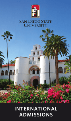 international admissions - San Diego State University