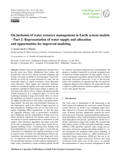 On inclusion of water resource management in Earth system models