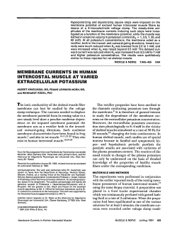 Membrane currents in human intercostal muscle at varied