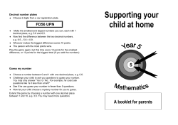 Supporting your child yr 5