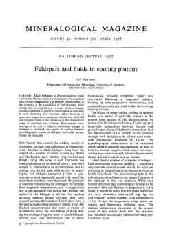 Feldspars and fluids in cooling plutons