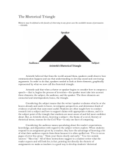 The Rhetorical Triangle