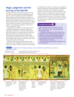 Magic, judgement and the journey to the afterlife