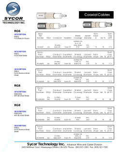 rg 6 and rg 8 - detailed specifications