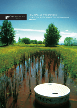 NEW ZEALAND WINEGROWERS Code of Practice for Winery