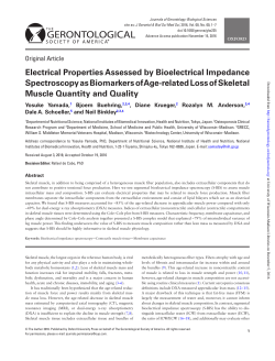 Electrical Properties Assessed by Bioelectrical Impedance