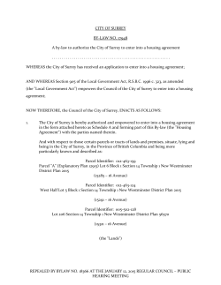 REPEALED BY BYLAW NO. 18366 AT THE JANUARY 12, 2015