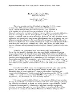 The War on Terrorism in Africa