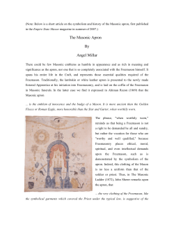 Masonic Apron - Angel Millar