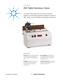 200 Tablet Hardness Tester