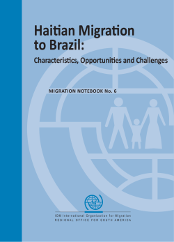 Haitian Migration to Brazil: Characteristics, Opportunities and