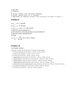Problem 6 Problem 19 - UT Computer Science
