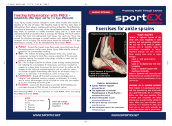 Exercises For Ankle Sprains