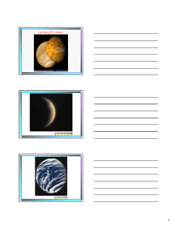 Lecture 21: Venus