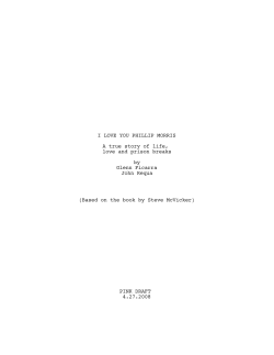 I Love You, Philip Morris screenplay