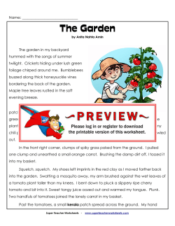 The Garden - Super Teacher Worksheets