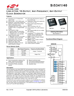 Si5341/40 - Silicon Labs