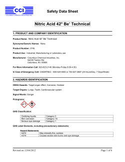 Nitric Acid 42&deg; Be` Technical