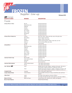 Frozen Supplier Lineup - whitefeatherfarmsohio.com