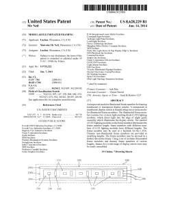 Modular illuminated framing
