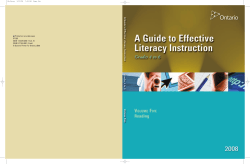 A Guide to Effective Literacy Instruction