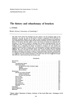 The history and ethnobotany of bracken