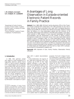 Advantages of Long Observation in Episode-oriented - UvA-DARE