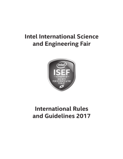 Intel International Science and Engineering Fair
