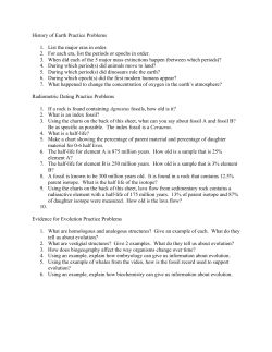 Radiometric Dating Practice Problems