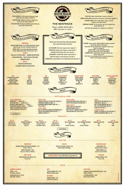 the sentence - Sidebar at Whiskey Row