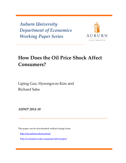 How Does the Oil Price Shock Affect Consumers?